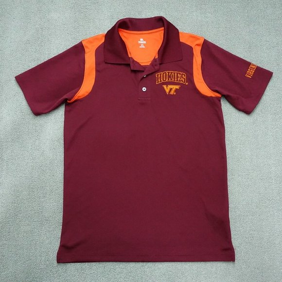 kA Knights Other - Ka Knights Polo Shirt Men Medium Read Orange Hokies Virginia Tech Short Sleeve